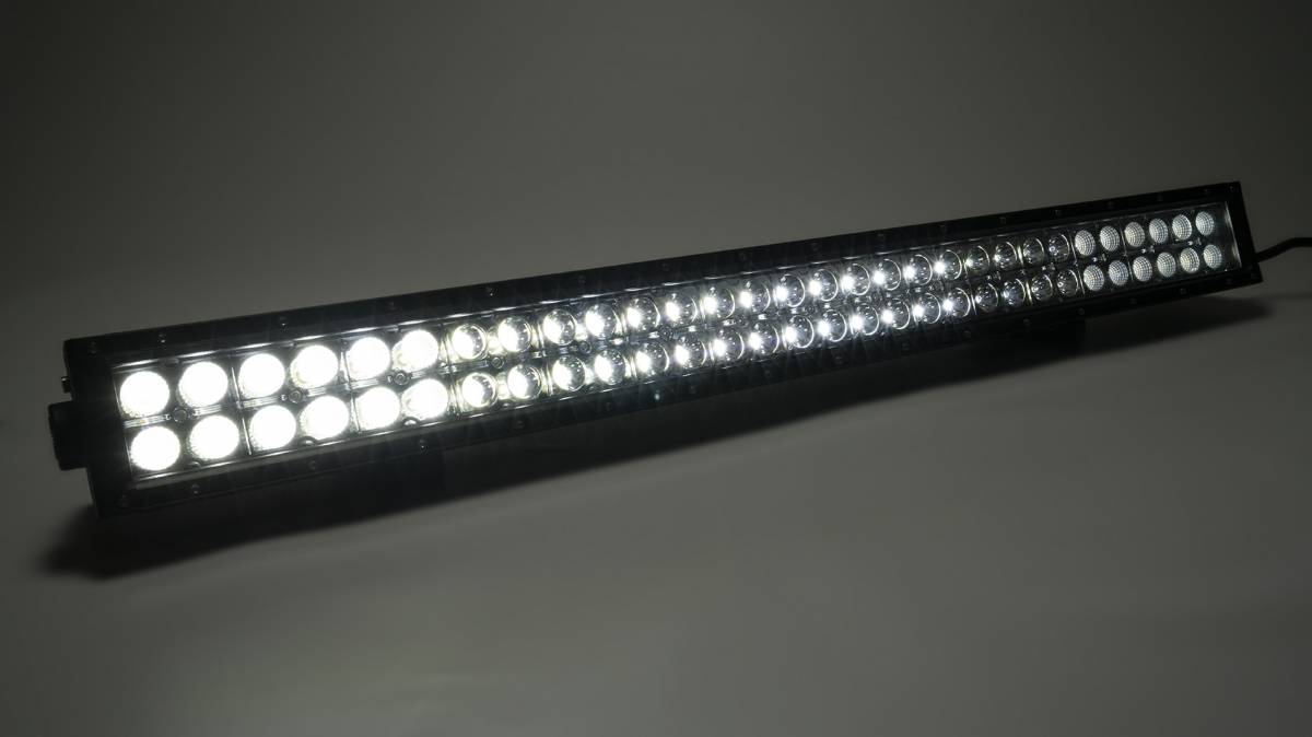 Amber/White Dual Row 30-Inch Straight Cree Led Light Bar - Click Image to Close